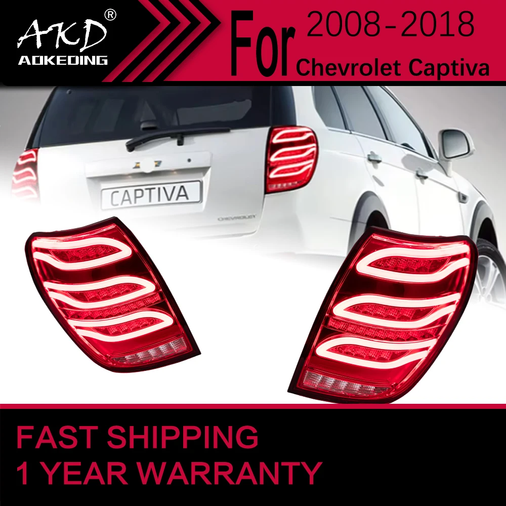 Car Lights for Chevrolet Captiva LED Tail Light 2008-2018 Captiva Rear Stop Lamp Brake Signal DRL Reverse Automotive Accessories