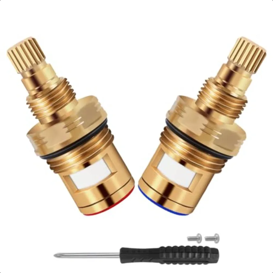 

Латунь KSRPL3200HCand Латунь KSRPL3200CC Набор запасных частей для керамического картриджа, совместимый с краном для раковины CC, холодная керамическая тележка