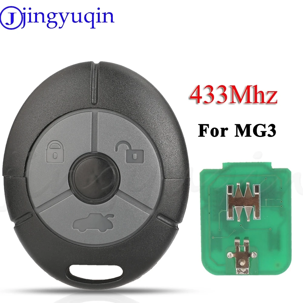 jingyuqin 3 Buttons Remote Car Key 433MHz For Rover 25 45 MG 3 TF ZR ZS Lifting 2003+ Keyless Auto Fob Control 