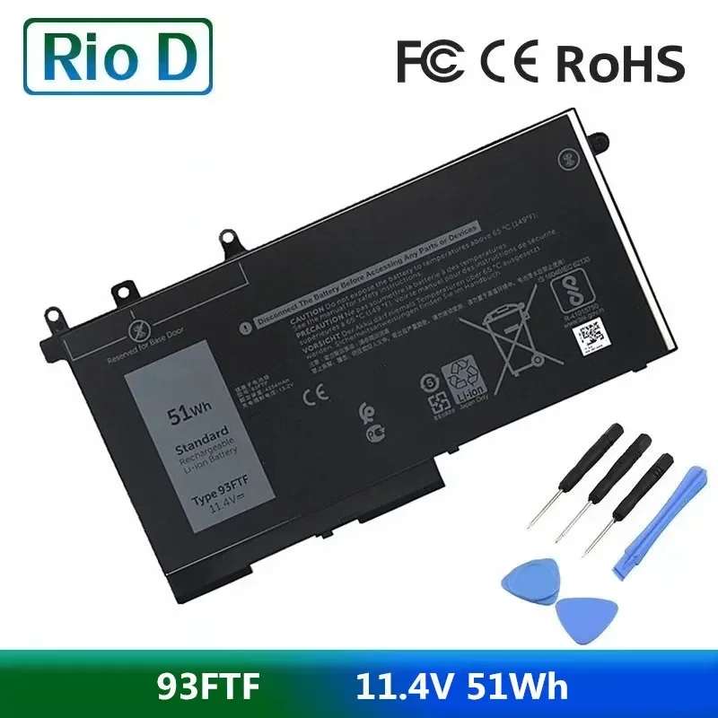 

Новый аккумулятор 93FTF для ноутбука Dell Latitude E5490 E5580 E5590 M3520 M3530 5480 5490 5580 5590 5495 E5480 4yfvg