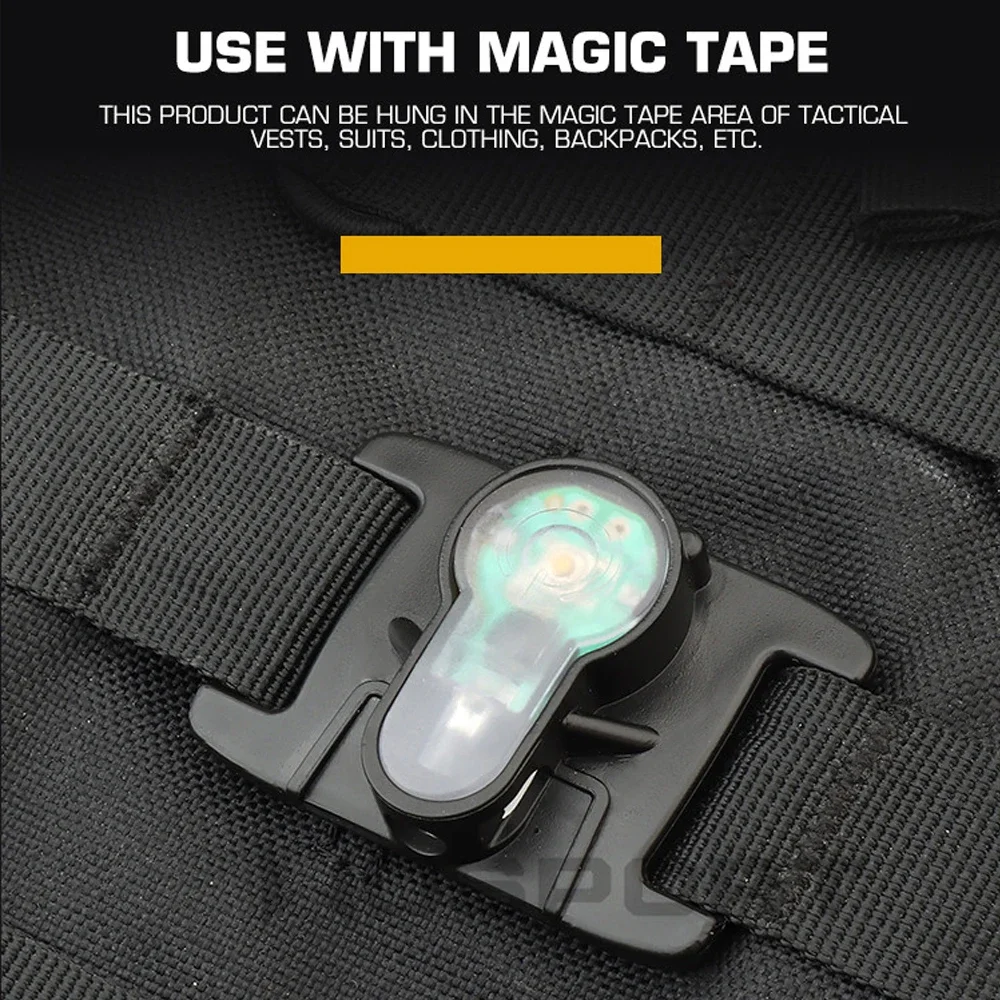 Luz de señal táctica MOLLE estroboscópica portátil para exteriores - imagen 2