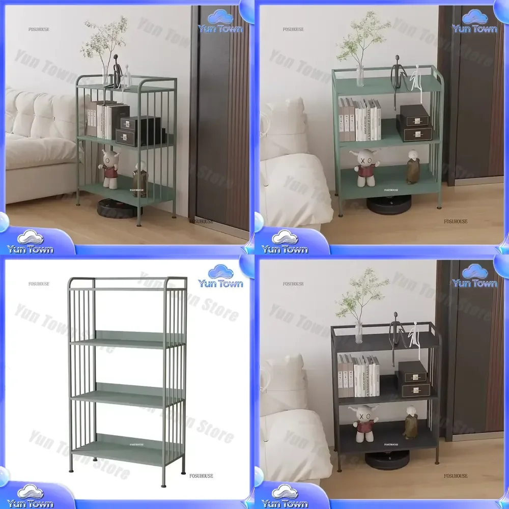 Cream Style Living Room Bookcases for Books and Magazines for Nordic Creative Floor-standing Bookshelf for Home Furniture for