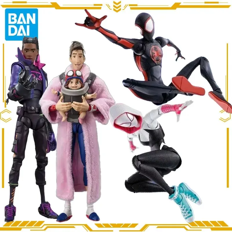 Bandai Original Genuine S.H.Figuarts Spider-Man Anime Figure Myers Action Figure Toys for Boys Girls Gift Collectible Model