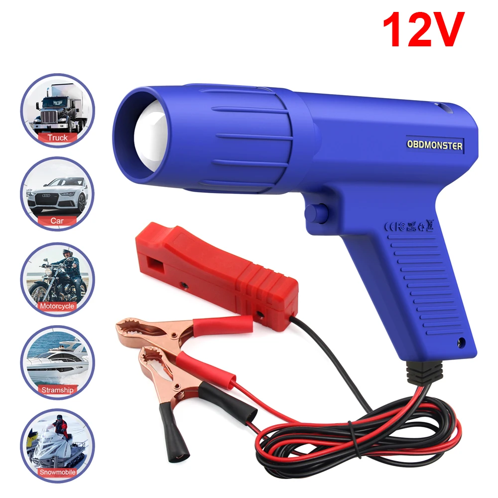 12V Professional Digital Ignition Timing Light Gun Engine Strobe Detector Car Repair Diagnostic Tool Accessories