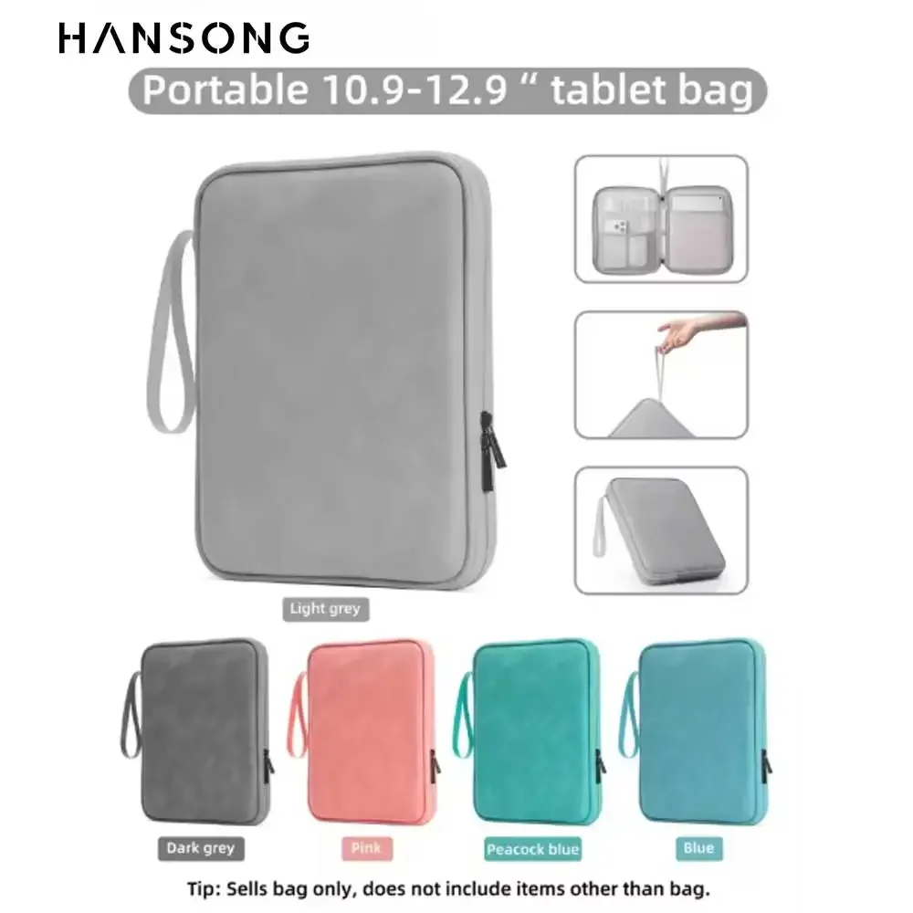 Tablet Sleeve Bag for iPad Pro 13 11 Inch Handbag Case for iPad Samsung Xiaomi Lenovo Cover Shockproof Pouch Multi Pockets