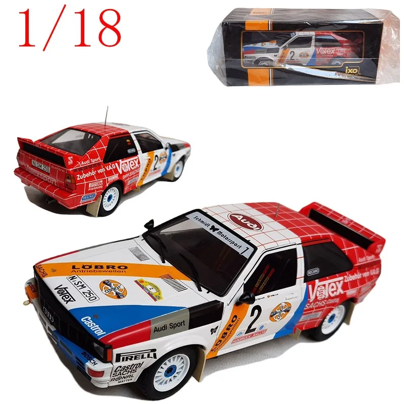 

IXO Diecast 1/18 Scale ‌Audi Quattro A2 Group B #2 Hunsrück Rallye 1984 Alloy Car Model Toys for Boys Gift