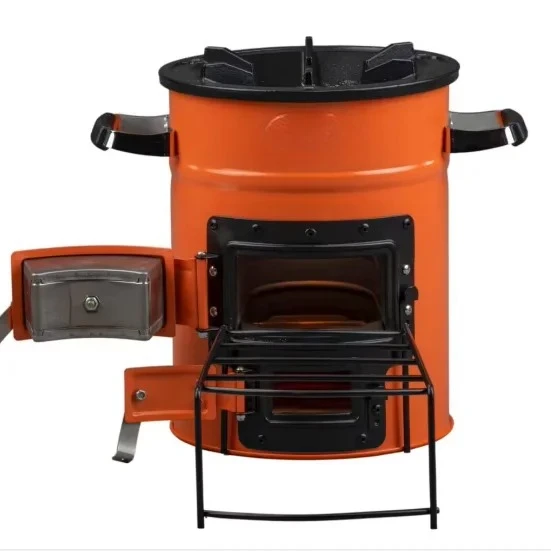 

Beautiful portable and efficient outdoor e****mical smokeless double door charcoal stove
