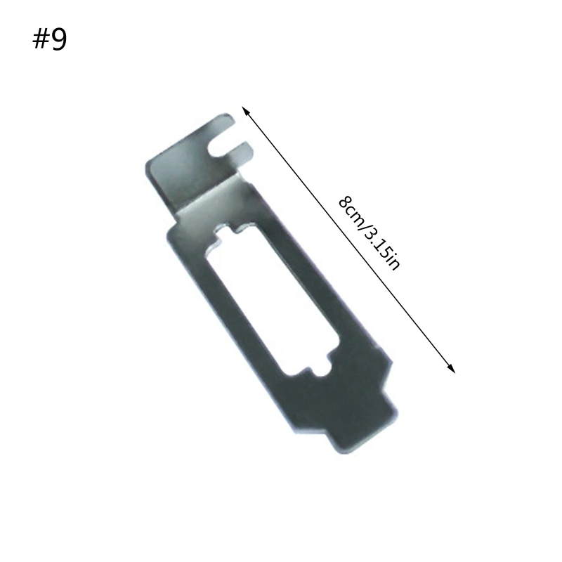 20CB PCI DB9 Bezel Bracket DVI VGA Baffle For Half/Full Height Graphic Video Card
