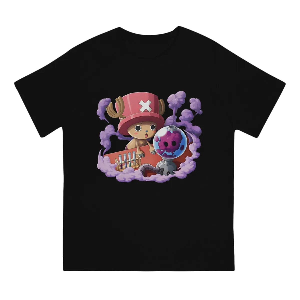 One-Pieces Anime Tony Tony Chopper Tshirt Homme Men\'s Streetwear Polyester T Shirt For Men