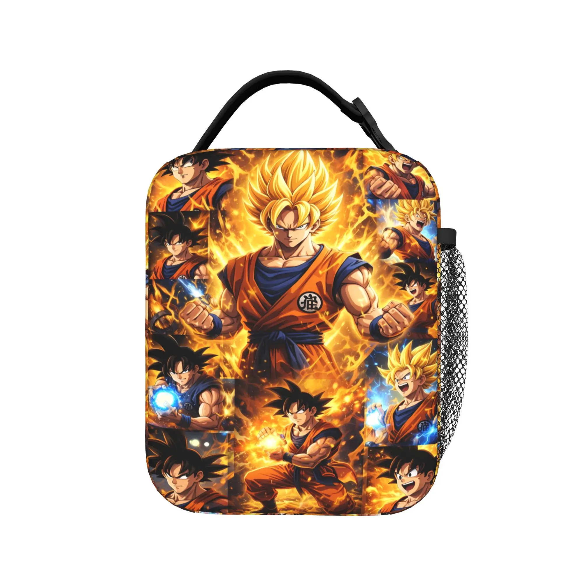 Dragons Ball Anime Song Goku Lunch Bag Funny Travel Lunch Box Print Portable Insulated Thermal Lunch Bags Back To School
