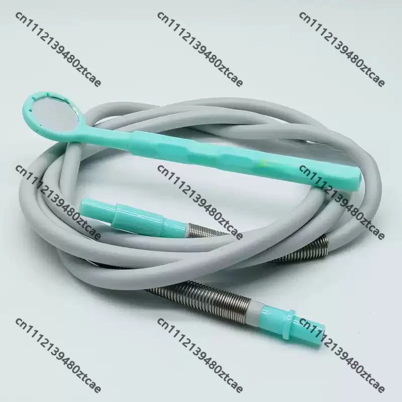 Disposable Anti‑Fog Dental Oral Mirror With Saliva Suction Hose Suction Mouth Mirror 50Pcs Dental Consumables