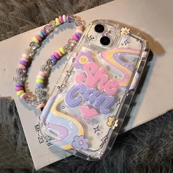 Flower Rainbow Dog Girl TPU Case For Honor X8 X7 90 Smart 70 50 X6 X6S X9B X9 20 X7B X6A 9X Pro Magic 4 6 Lite Phone Cover