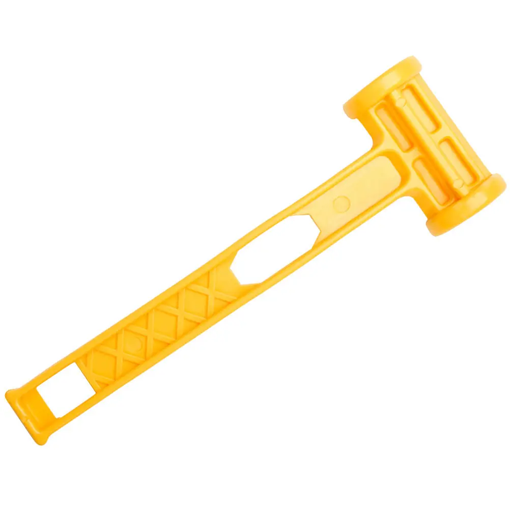 Camping Tent Peg Hammer Lightweight Plastic Stake Mallet with Pull Hook for Awning Canopy Setup