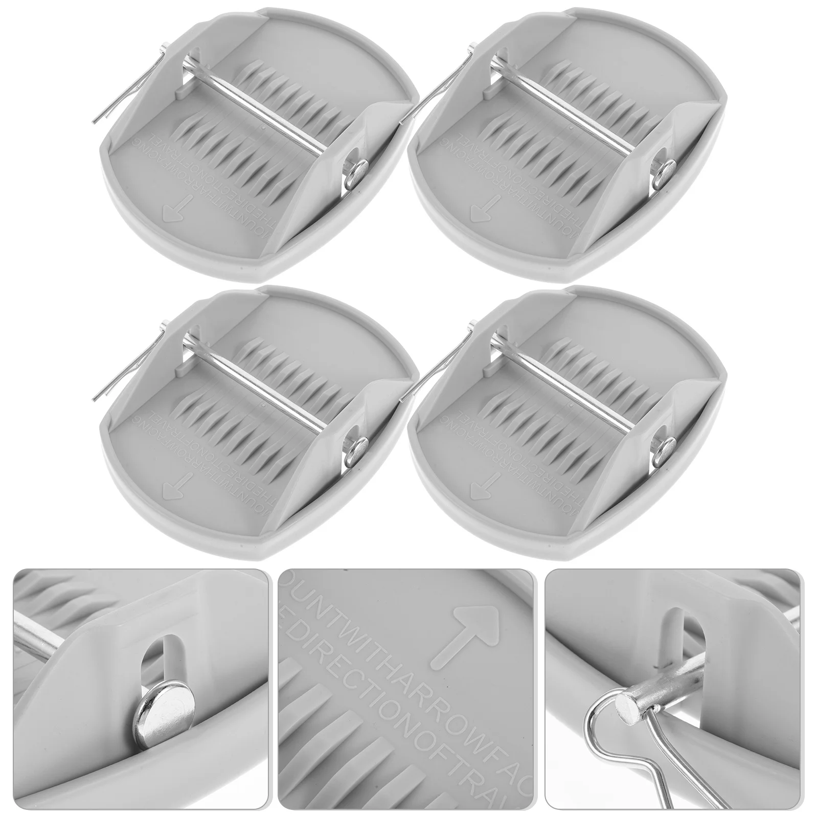 

4Pcs Rv Jack Stand Pads Heavy Duty Camper Stabilizer Leveling Support for Trailer Scissor Jacks Camper Jack Blocks