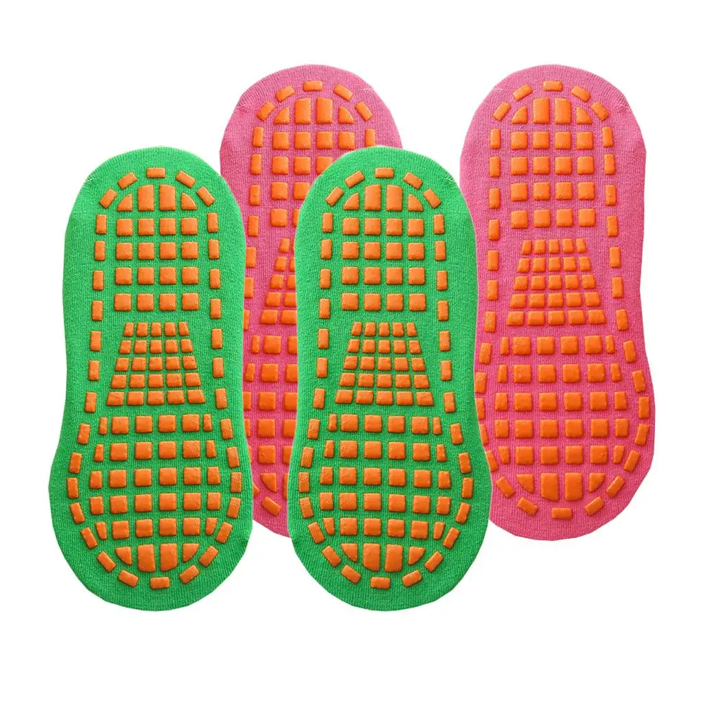 جوارب يوجا مضادة للانزلاق للبالغين مصنوعة من القطن غير قابلة للانزلاق بلون سادة وإكسسوارات اللياقة البدنية على الأرض للنساء #1