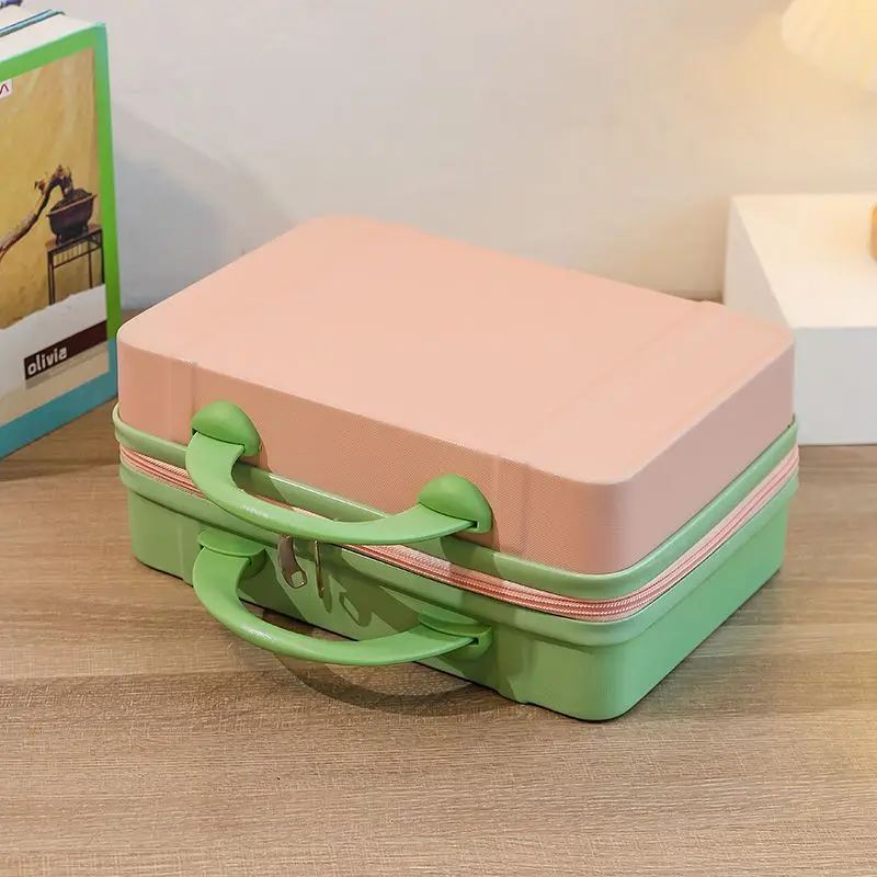 Macaron small suitcase 14-inch suitcase small cosmetic case can hang luggage mini suitcase