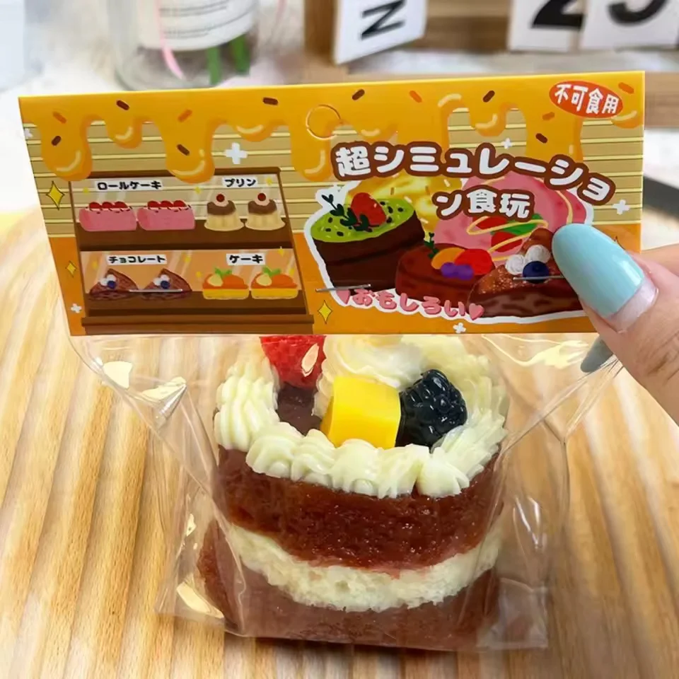 Jouet à presser pour gâteau, petit gâteau, boule anti-Stress, simulation douce, jouet de gâteau d'anniversaire, activités sensorielles à montée lente pour anniversaire Holida