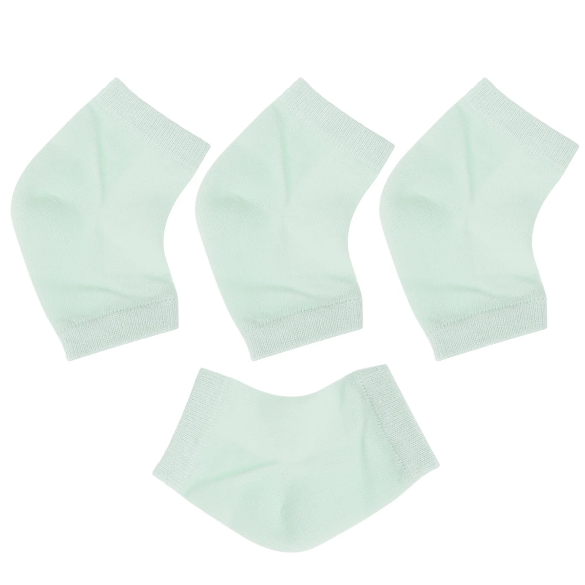 

2pcs 2 Pairs Gel Heel Socks Moisturizing Anti Crack Foot Care Soft Cotton Blend Breathable Fashionable Shock Absorbing Pressure