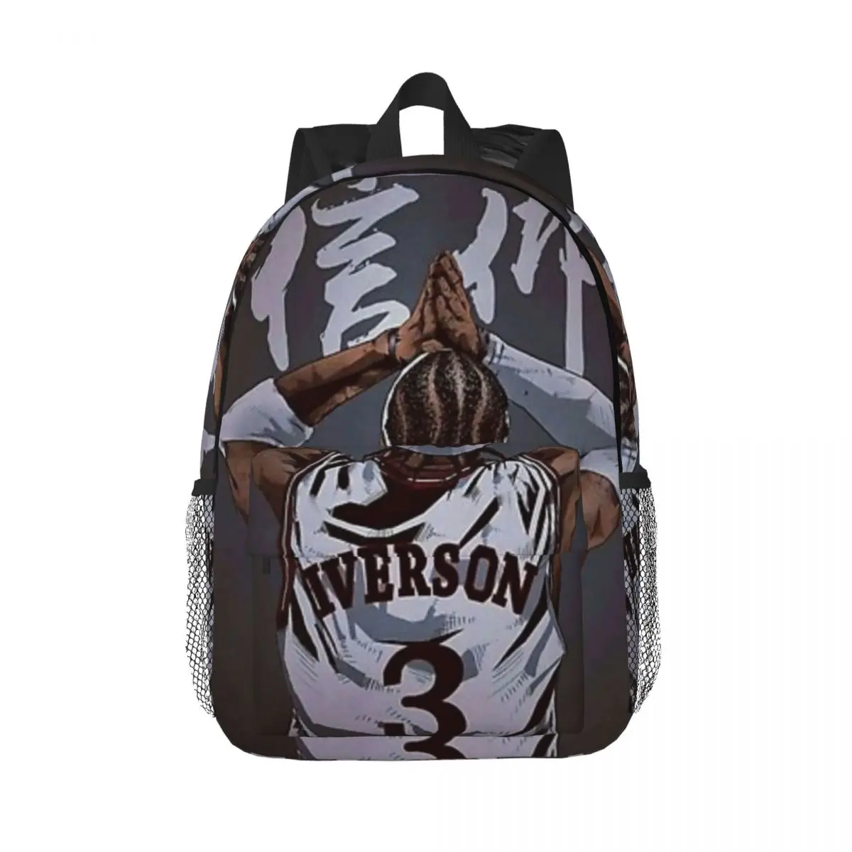 Allen Iverson Poster Nuevo bolso escolar con estampado de moda Mochila liviana de 15 pulgadas