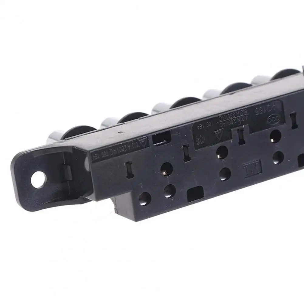 Crisp Switching Button Five-position Push Button Switch Panel Silver Piano Key Design Wind Speed Controls for Range Hood