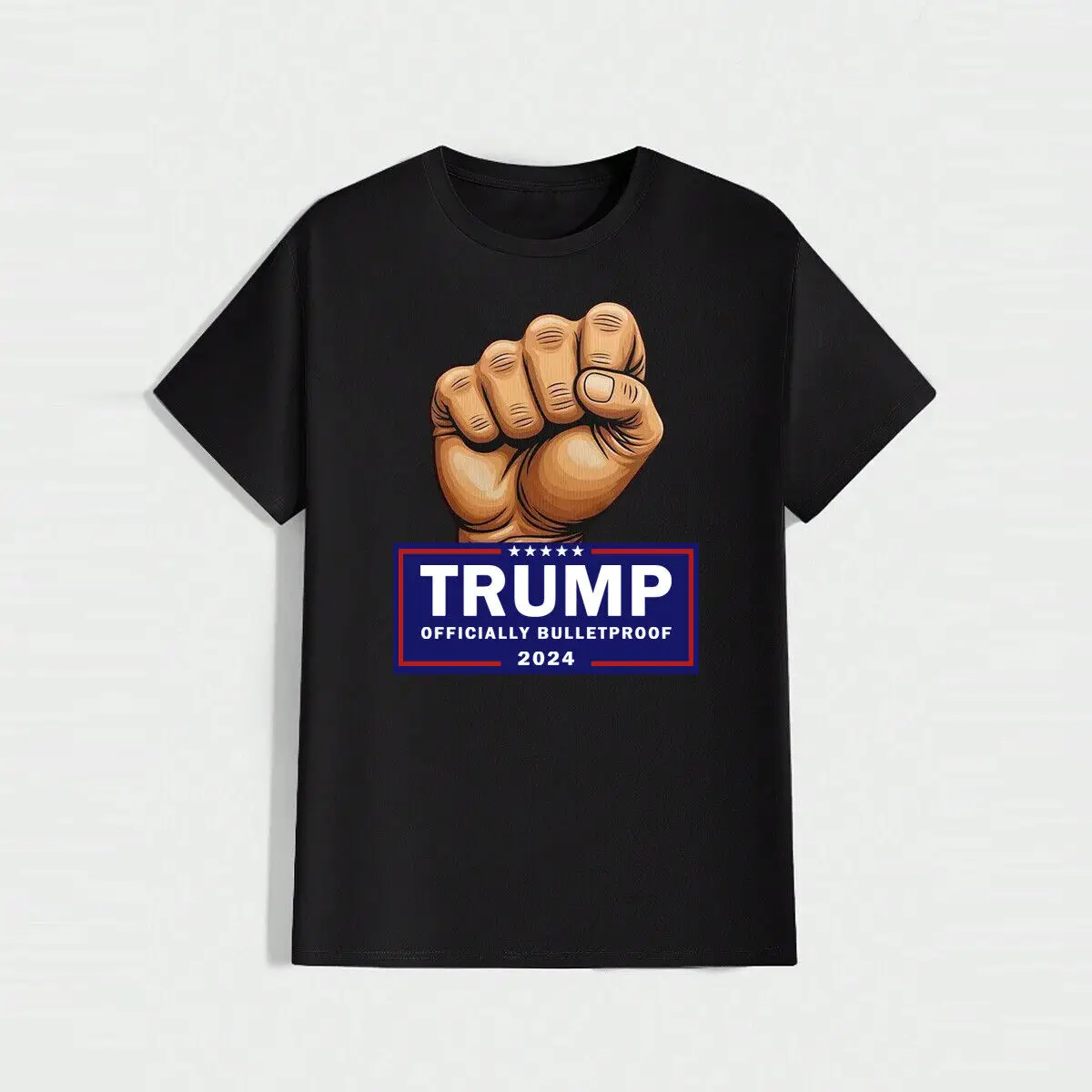 Donald Trump Assassination Shirt for Men 2024 MAGA Shirts Bulletproof Fight