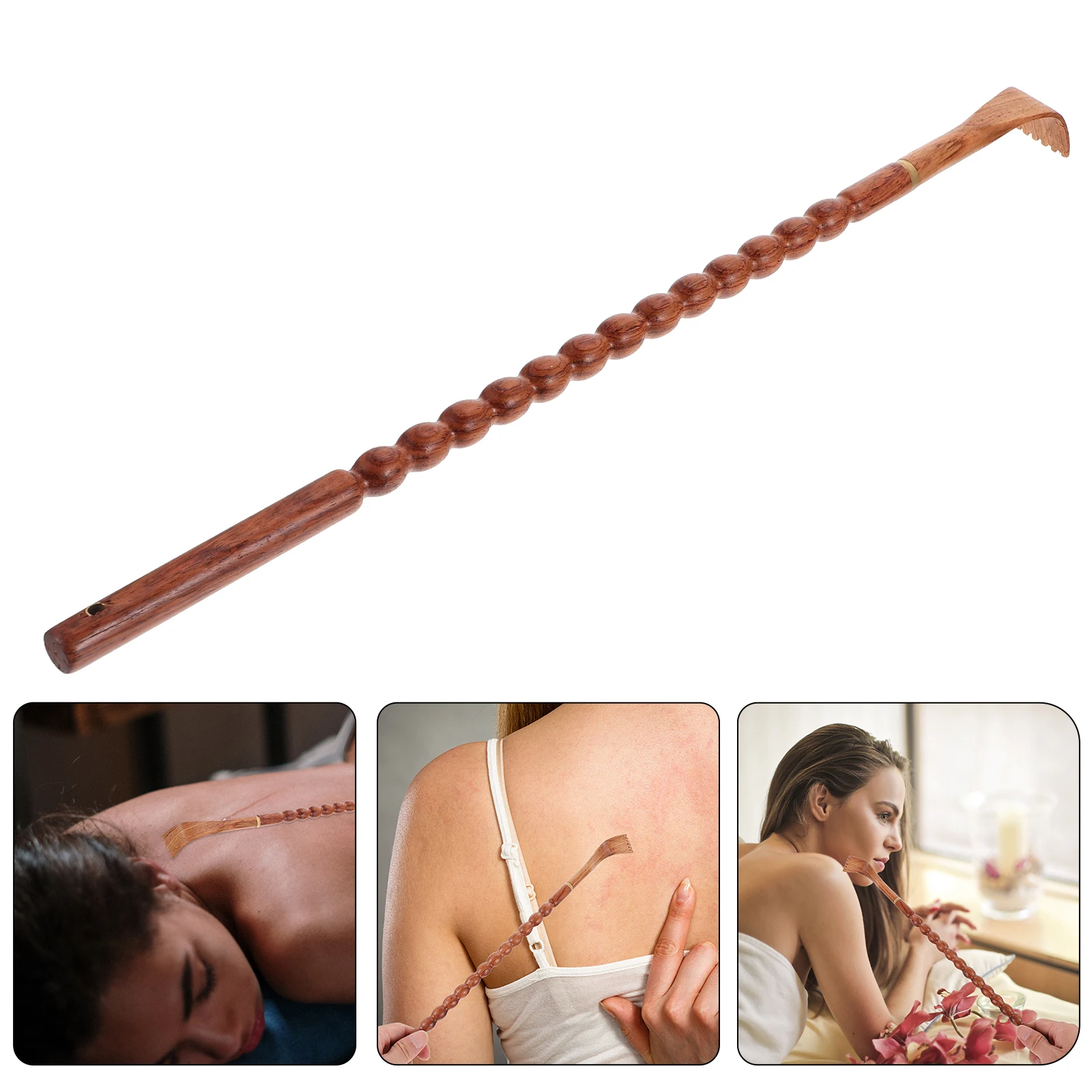 

1pc Wooden Back Scratcher Long Handle Body Massager Tool Portable Anti Itch Claw Device For All Ages Durable