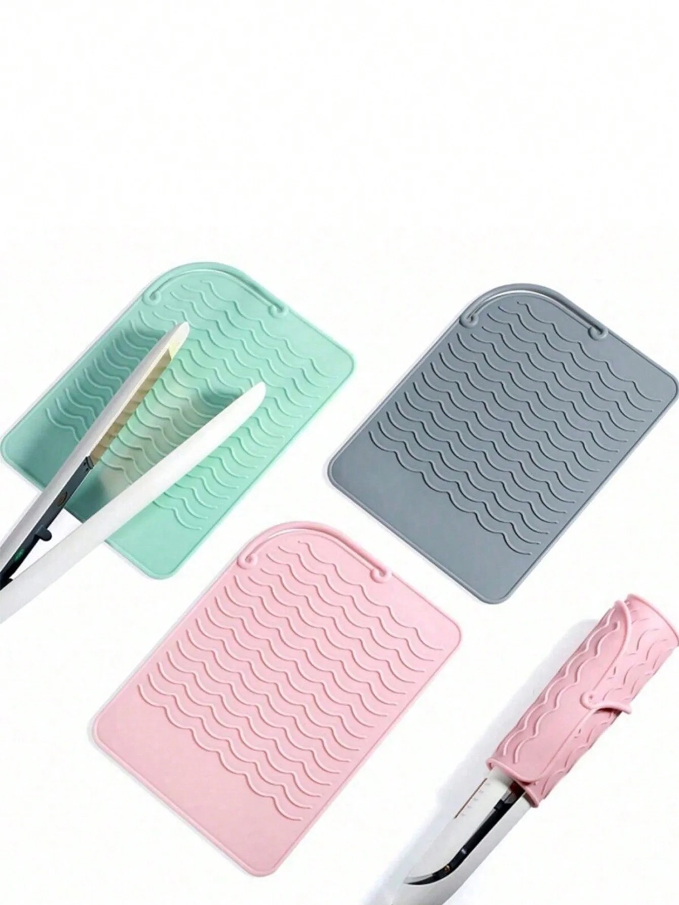 Silicone Curling Iron Insulation Cover, High Temperature Resistant, Anti-Scalding Insulation Pad, Travel-Friendly, Multi-Functional Silicone Storage Bag