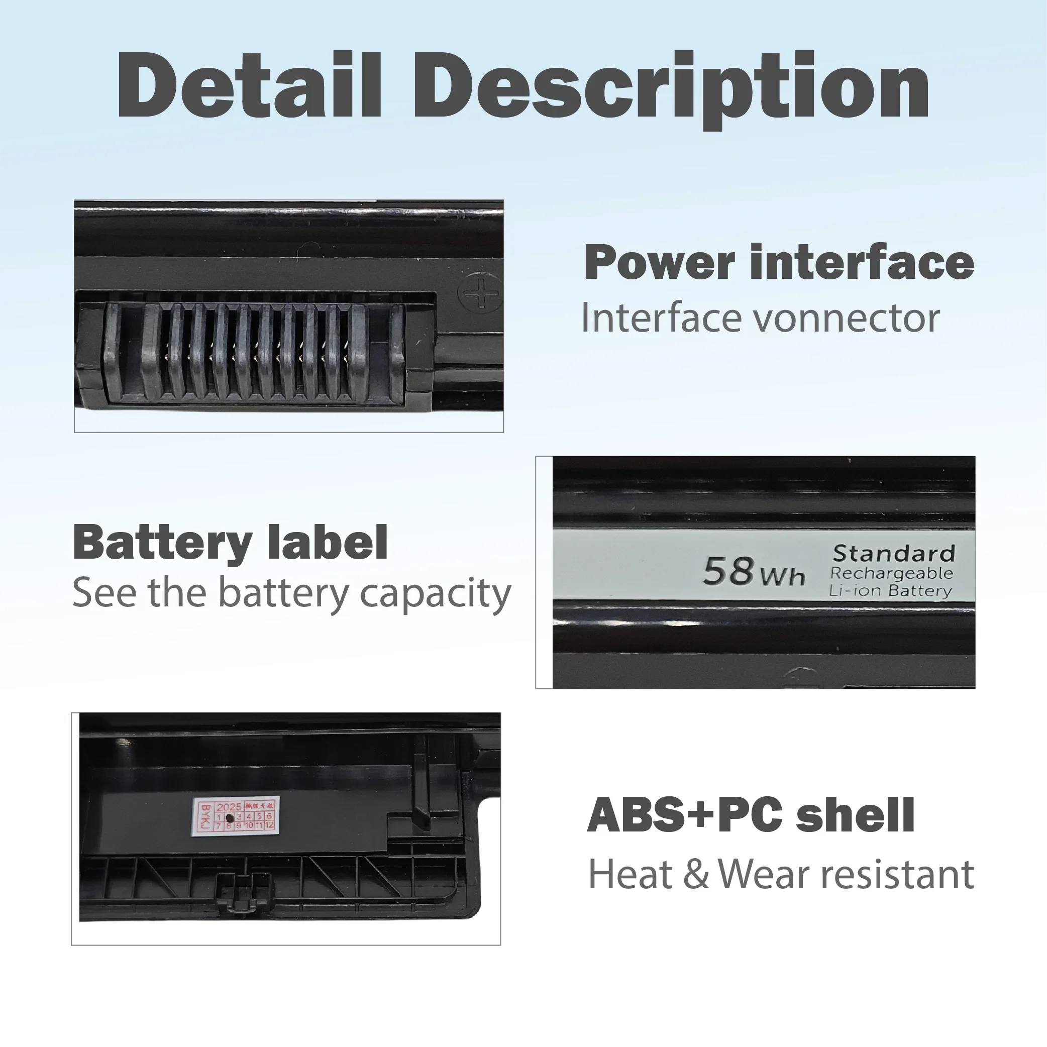 Baterai MR90Y XCMRD untuk Dell Inspiron 15 3521 3537 Latitude 3440 3540 3570 3421 5437 3521 3542 5537 7447