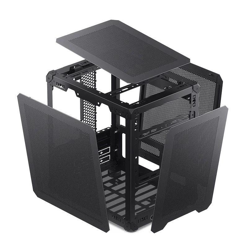 Jonsbo C6/C6-ITX Draagbare Desktop Mini Mesh Case Ondersteunt Toren Koeler ≤ 170Mm Atx Psu Itx/MINI-DTX Moederbord Wordt Geleverd Met Handvat