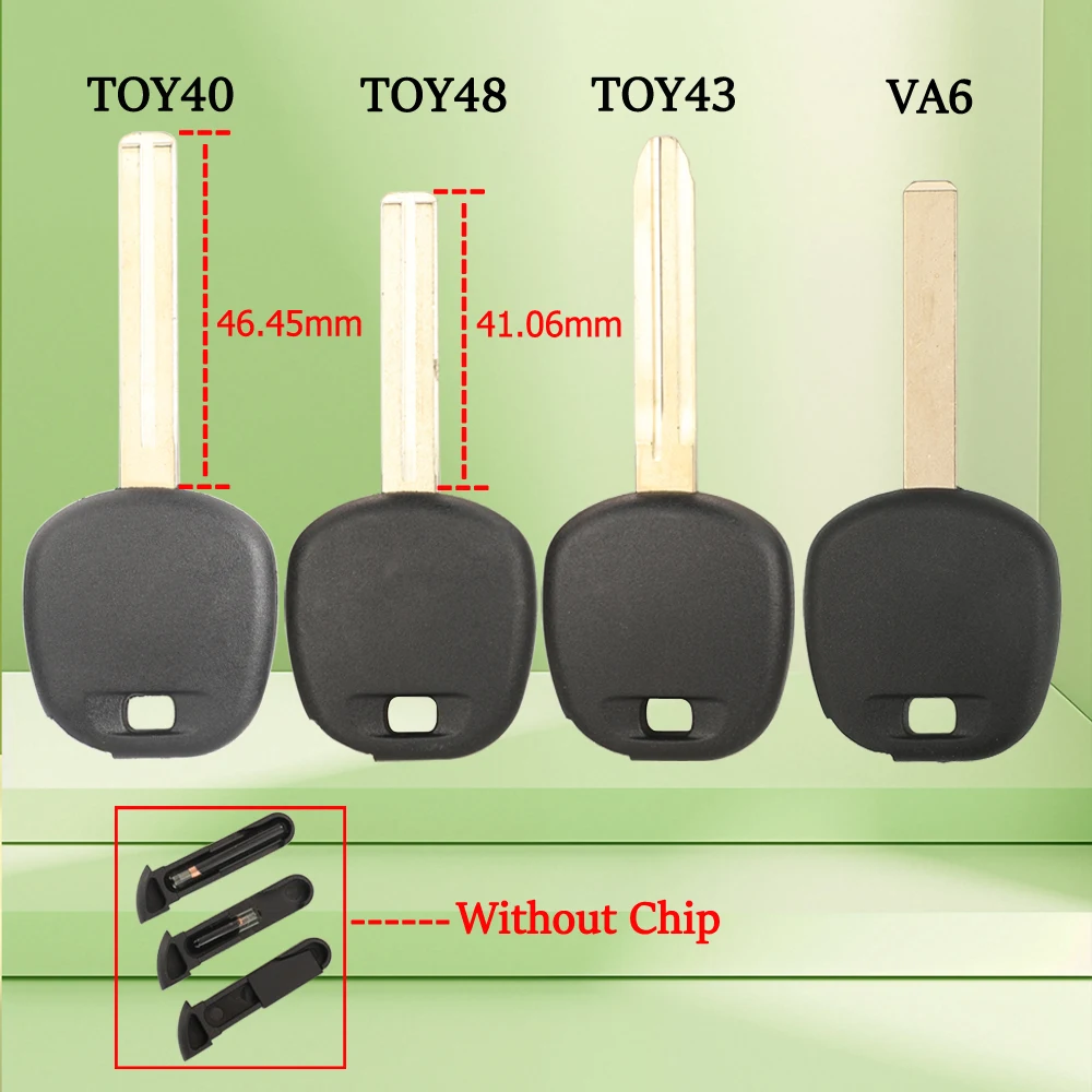 

Jingyuqin для Toyota Rav4 Prado Corolla Camry Reiz Highlander Yaris VA6 TOY43 TOY48 VA2 лезвие транспондер чехол для ключей от автомобиля
