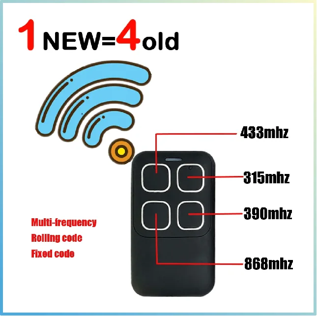 

NEW Multi Frequency 280-900MHZ Garage Door Remote Control Copy Duplicator 433mhz 868mhz Garage Remote Multi Brand Remote Control