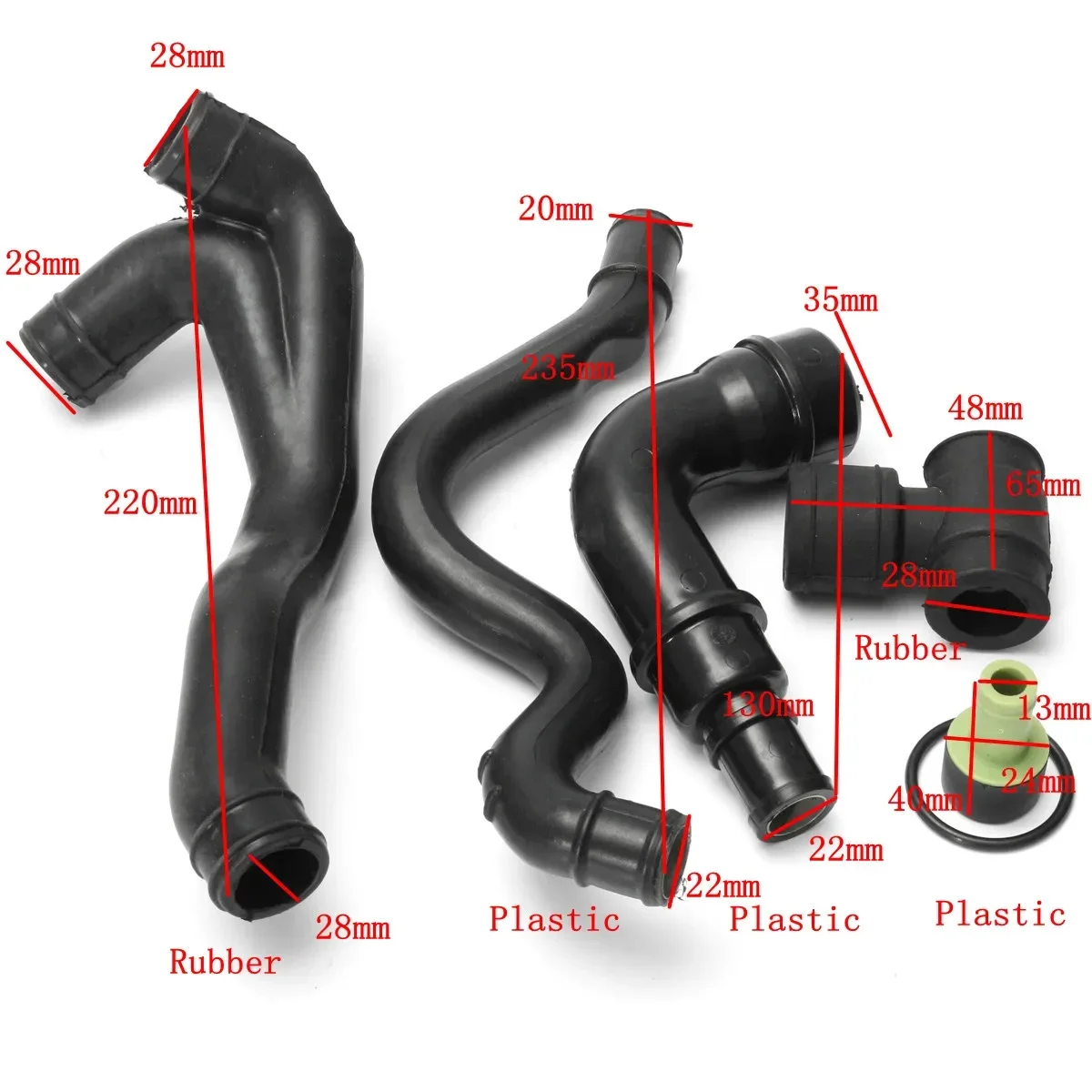 For VW Golf Jetta MK4 Audi A3 TT 1.8T 06A103247 035103245A 058133785B Car Engine Crankcase Breather Hose Pipe 06A103213F