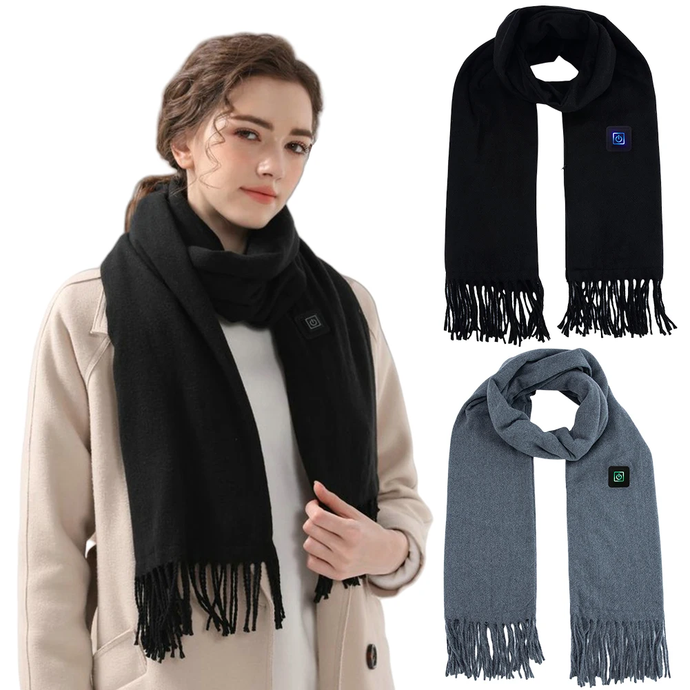 

Electric USB Heated Scarf Neck Heating Pad 3 Temperature Adjustable Heated Neck Warmer Washable 3s Fast Heating for Men Women