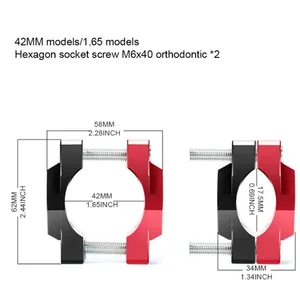 دراجة نارية أضواء كليب ، حامل دعامة ، مشبك سبائك الألومنيوم ، رود ناهض ، قطع غيار دراجة نارية 32 مم / 42 مم / 54 مم ، 1 قطعة الأكثر مبيعا 6 سلم جت سكي سي دو - رقم 3
