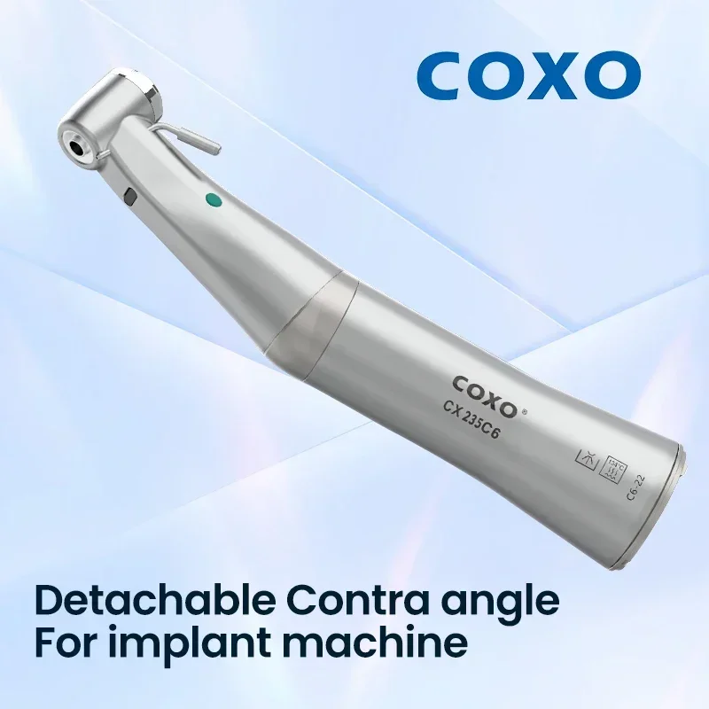 

COXO CX235-C6 20:1 Dental High-Speed Handpiece External Contra Angle Air Turbine Tooth Cleaning Machine and Whitening Equipment