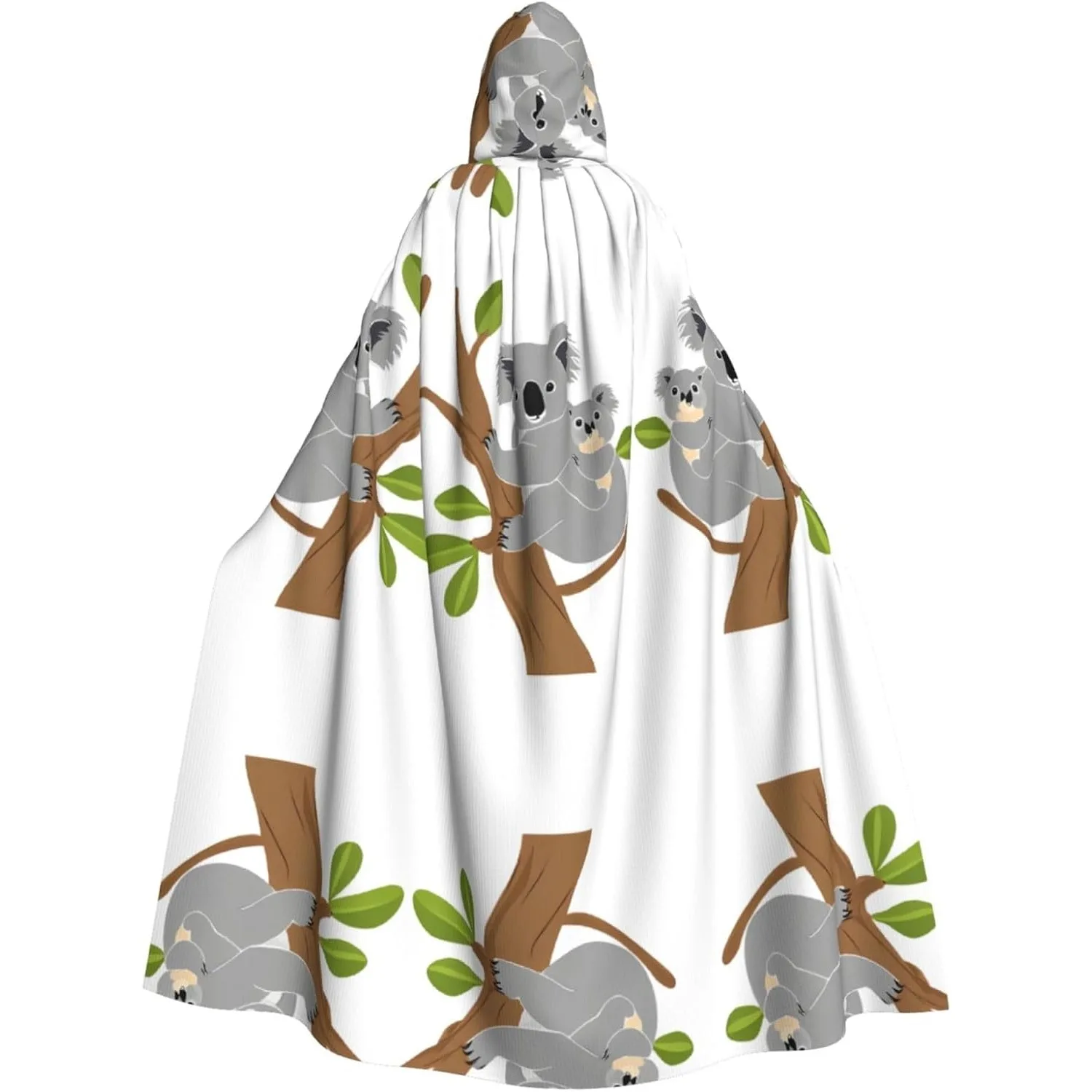 

Толстый плащ с капюшоном и принтом «Коала», для взрослых, на Хэллоуин, Рождество, косплей, плащ, накидка, костюм, праздничный декор для рождественской вечеринки