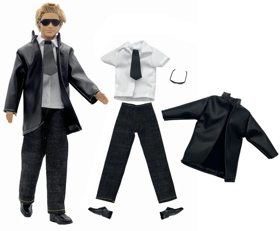 1 Set Ken Cloth Handmade Handsome Doll Accessories Casual Wear Suit for 30cm 12inch Ken Doll Kids GiftA1