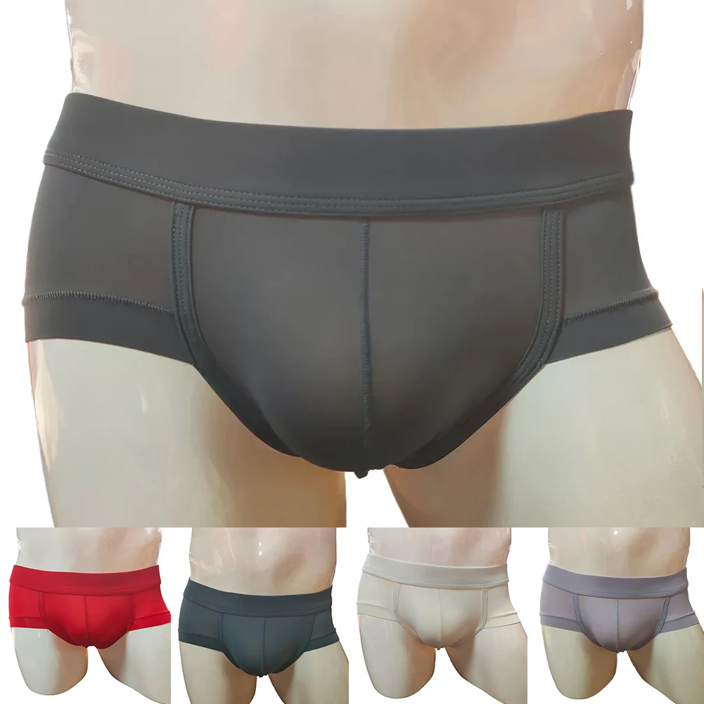 شورت بوكسر رجالي سريع الجفاف من الحرير الجليدي مع حقيبة محدبة على شكل حرف U ملابس داخلية رياضية تتقدم الراحة والتهوية #6