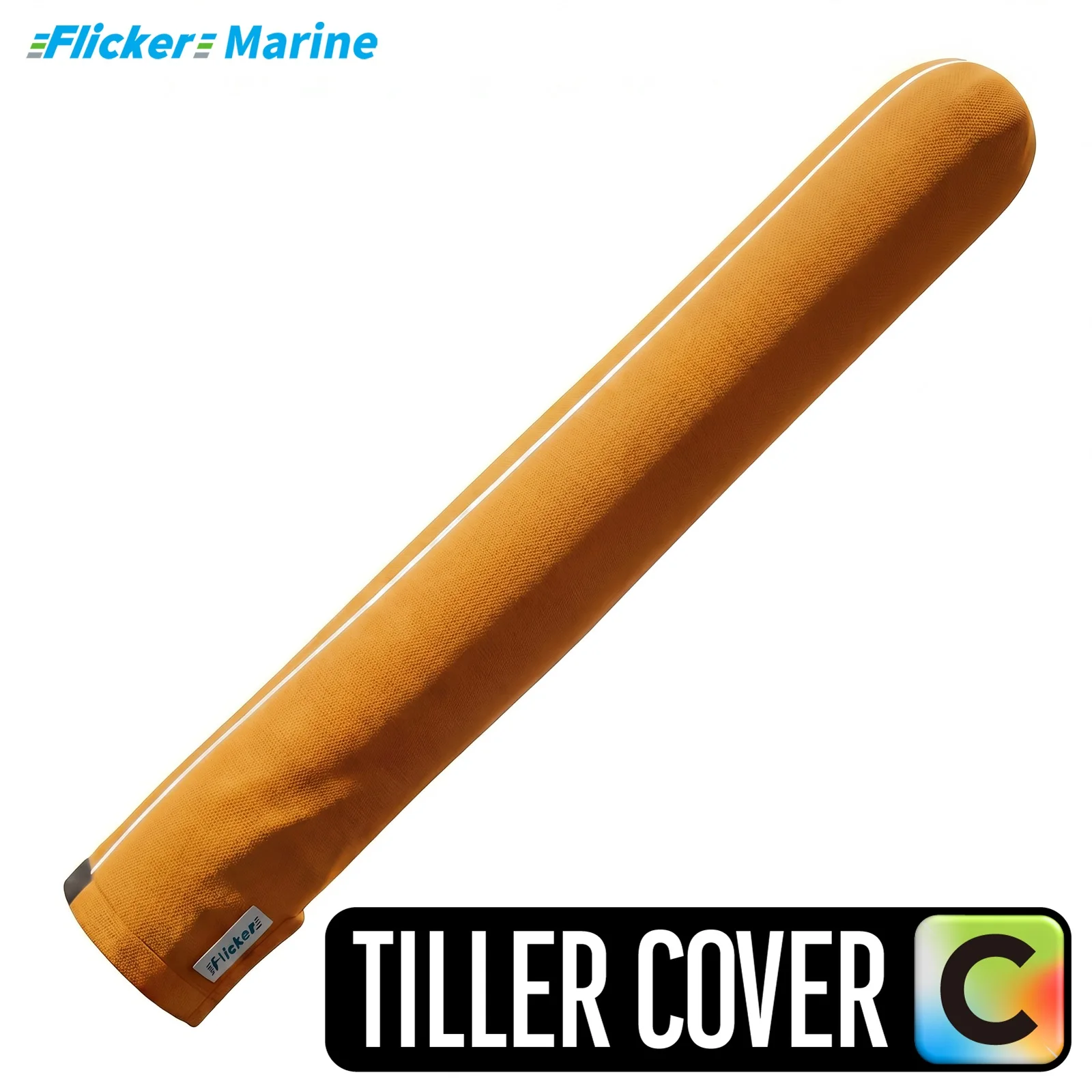 

Colorful Reflective Tiller Cover for Sailboats, UV Resistant Steering Tiller Protector Sleeve with High Visibility Reflective St