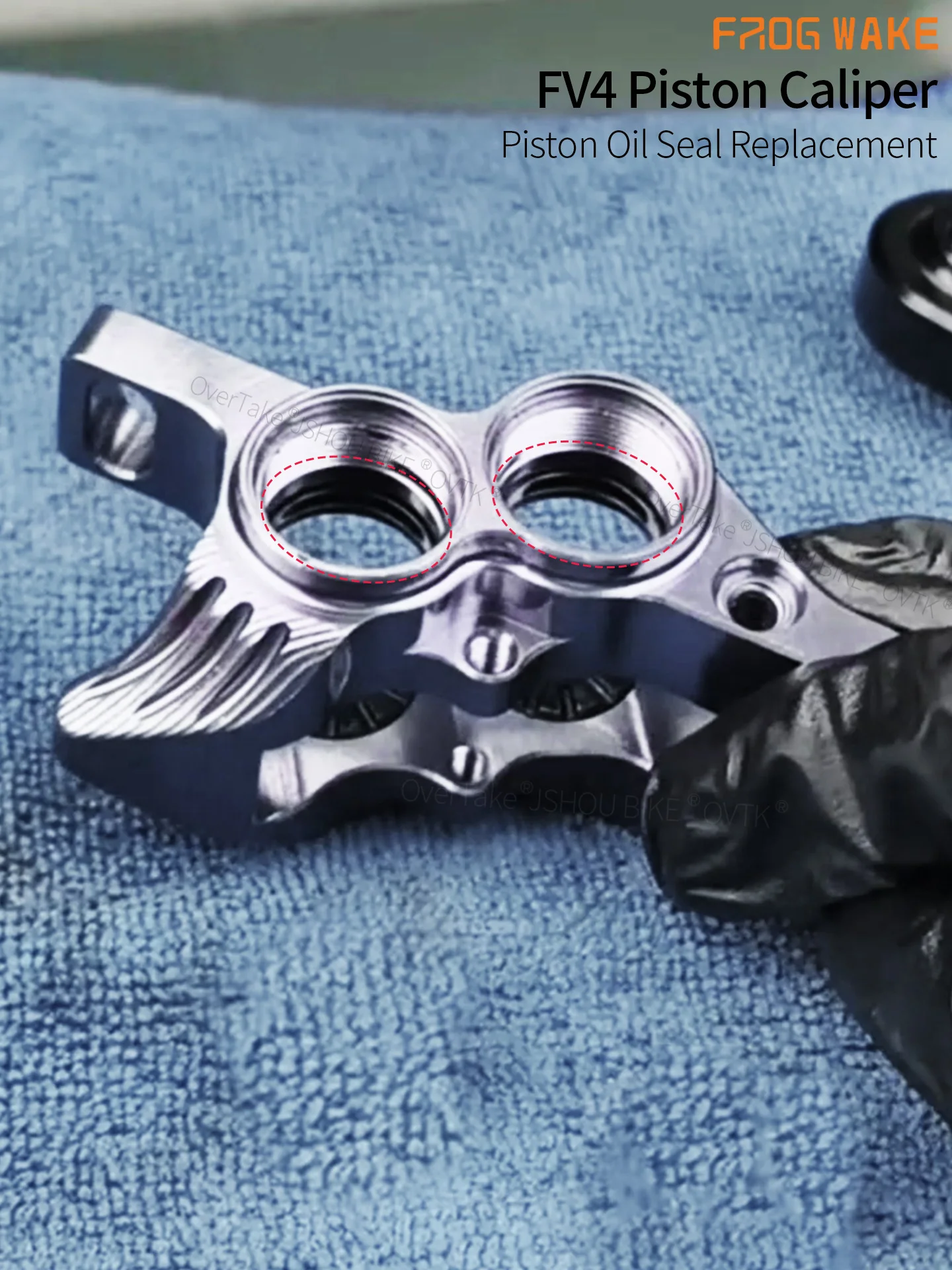 FROGWAKE FV4/FV2/FW900 الفرامل إصلاح جزء وسادة مطاطية/حلقة الفرجار المكبس النفط إبرة/رئيس الدراجة الملحقات #3