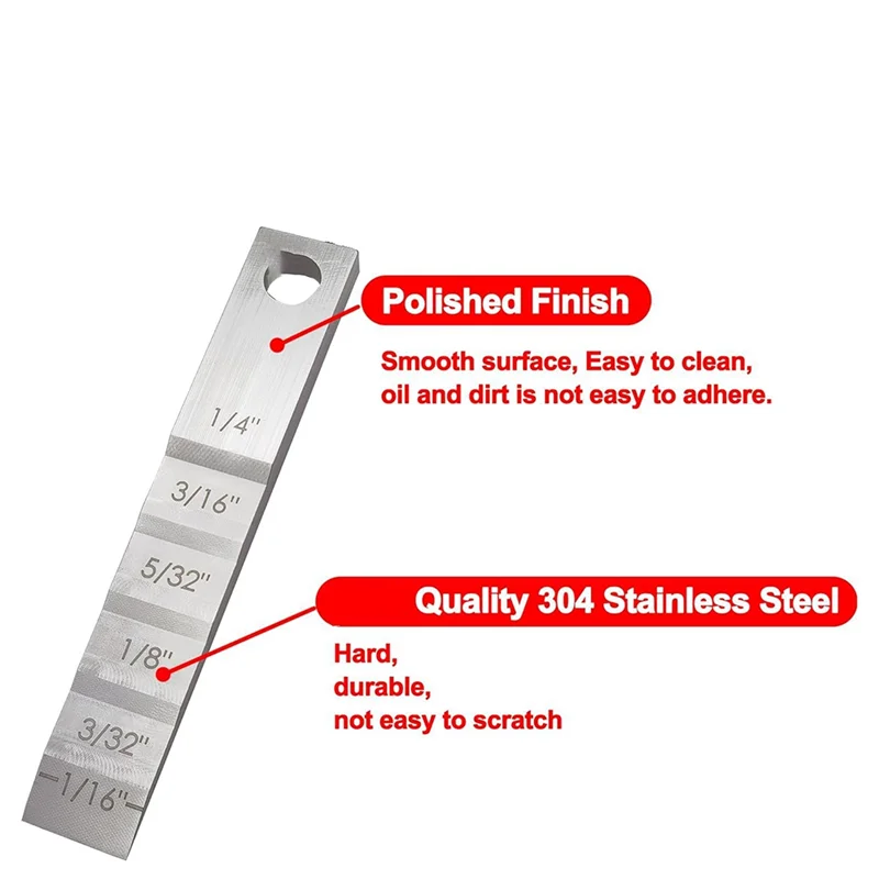A47U Pipefitter Tools 2130 Small Pipe Spacer Wedge Stepped Guage Step Feeler Gauge For Pipe Spacing Welding