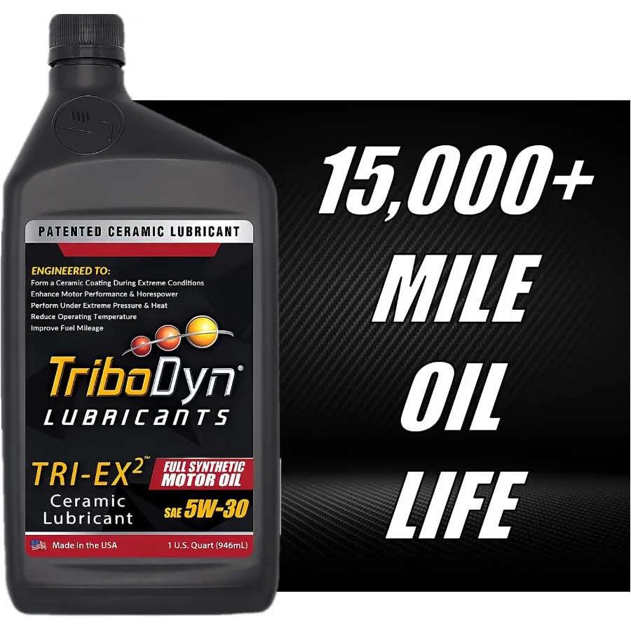 زيت محرك صناعي كامل TRI-EX2 5W30 مع طلاء سيراميك لمحركات عالية الأداء وتحسين كفاءة الوقود API SN و