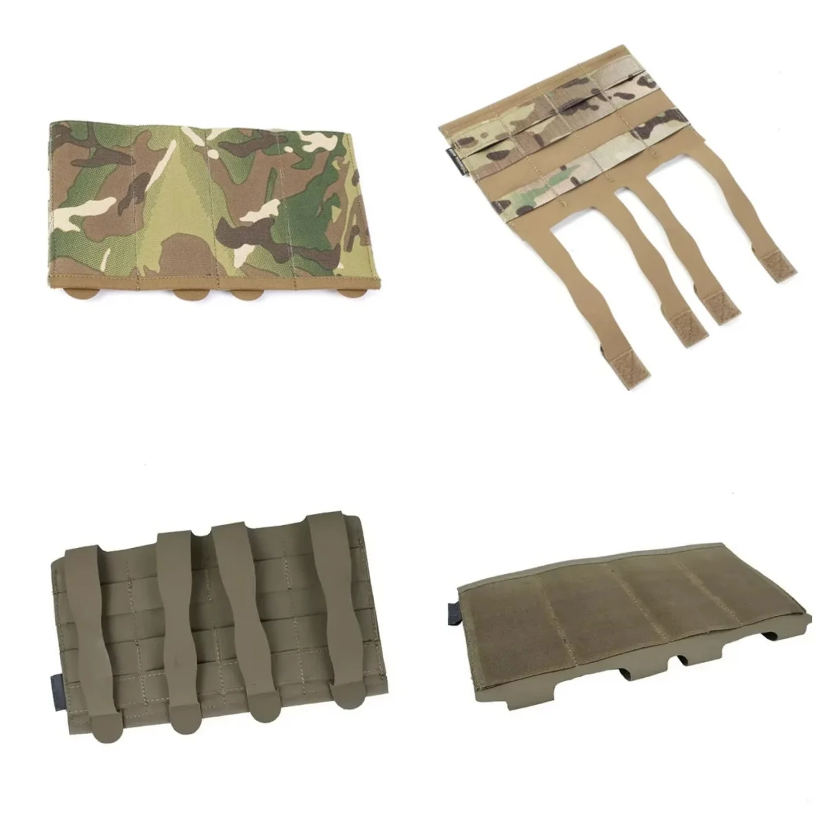 タクティカルベストフロントパネル交換用molle-4-in-1弾性smgアタックパネル（エアソフトアクセサリー用）