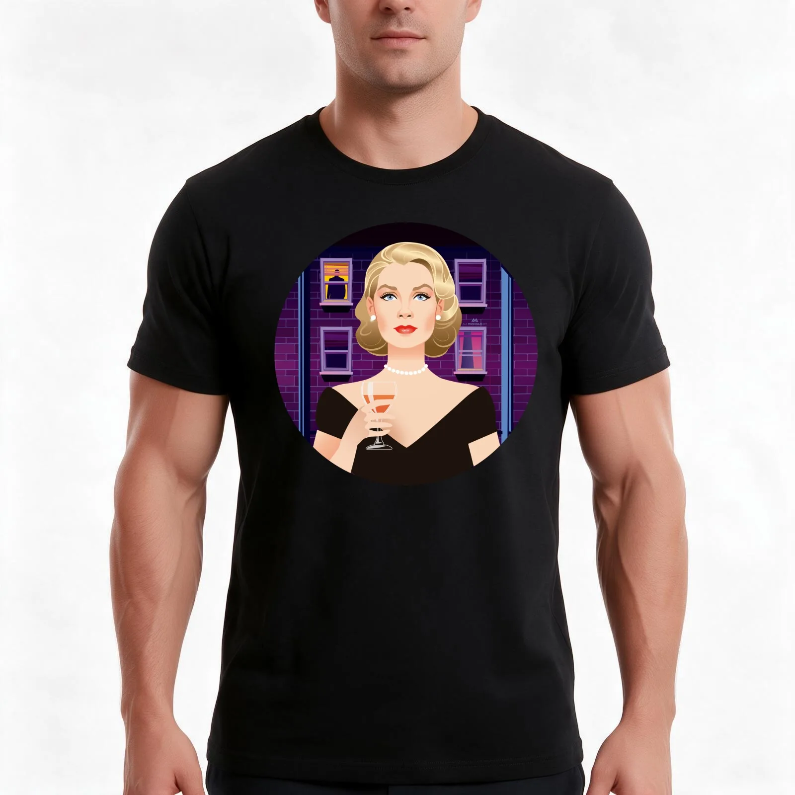 Windows T-Shirt, Summer Casual Cotton Tee, Oversized Streetwear Tops, Vintage Graphic Print, Loose Fit Short Sleeve, 100% Cotton