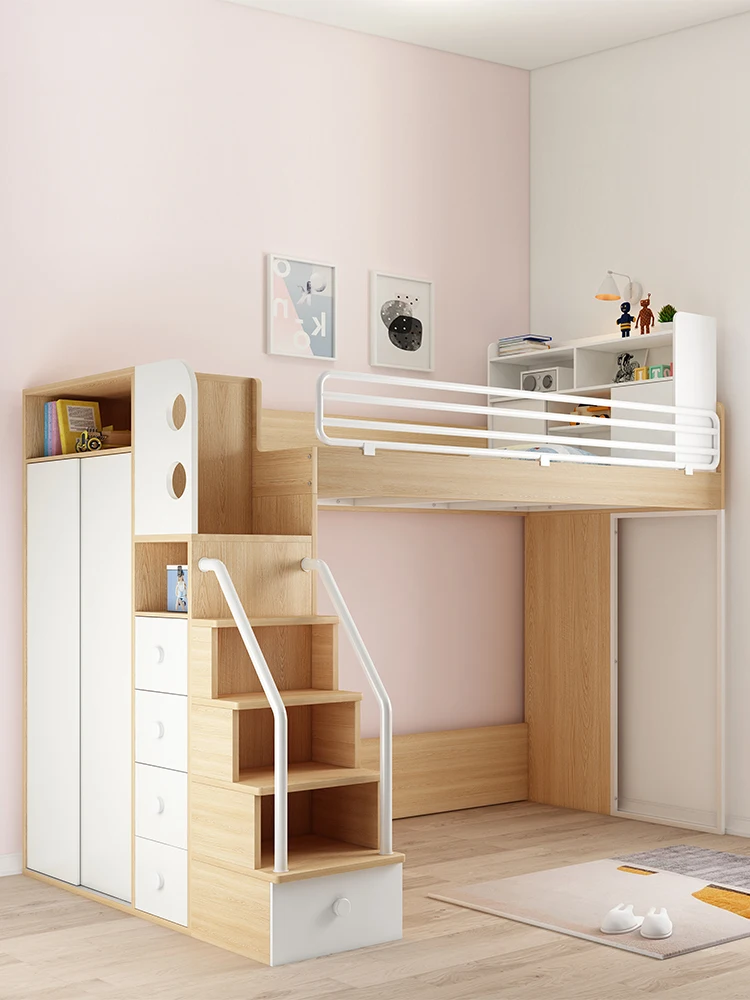 Sleeping Shubao multifunctional combination frame main frame  Nordic desk wardrobe suspended apartment