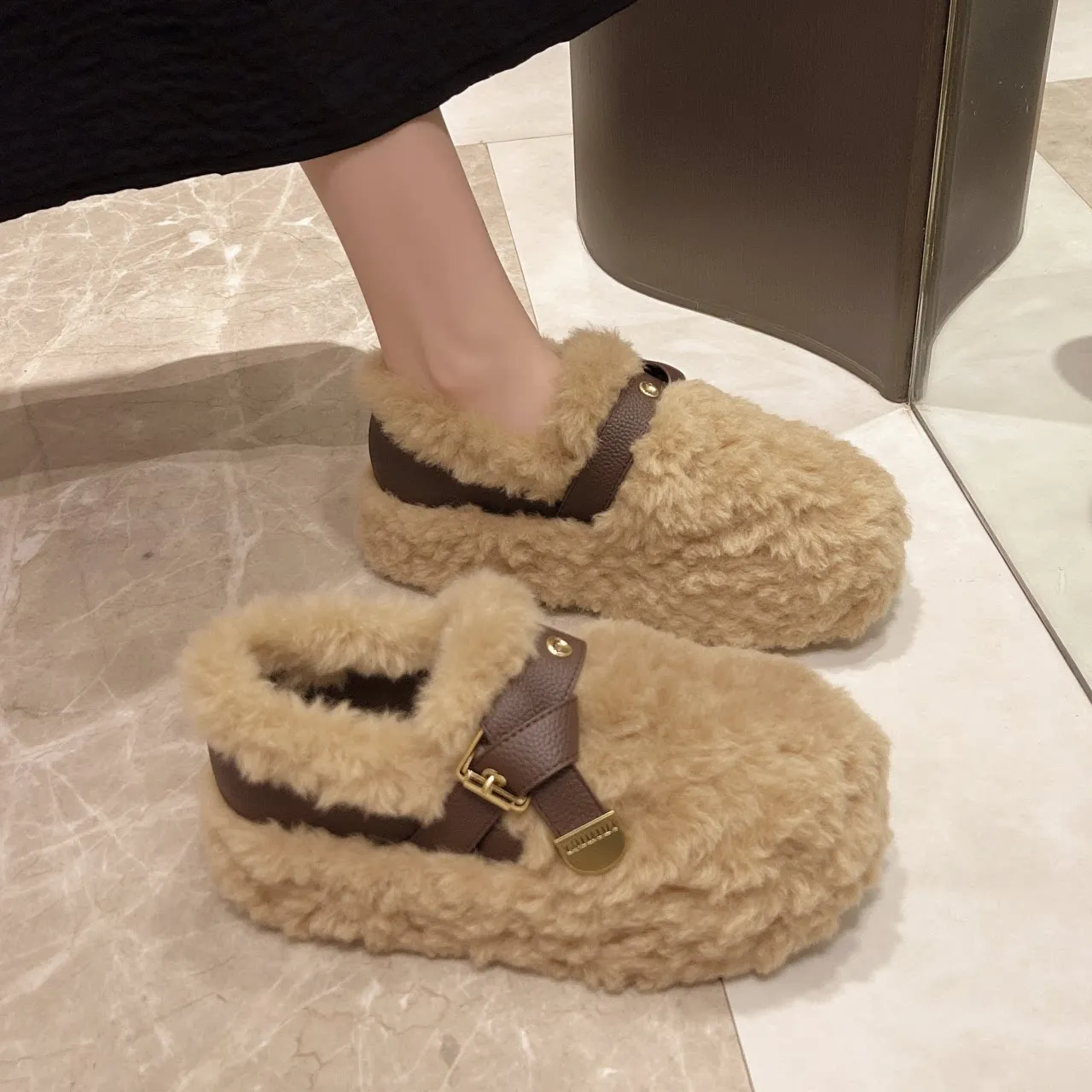 botas-de-mujer-de-piel-de-cordero-calidas-suela-gruesa-forradas-de-lana-botas-de-nieve-estilo-coreano-punta-redonda-suela-de-goma-antideslizante