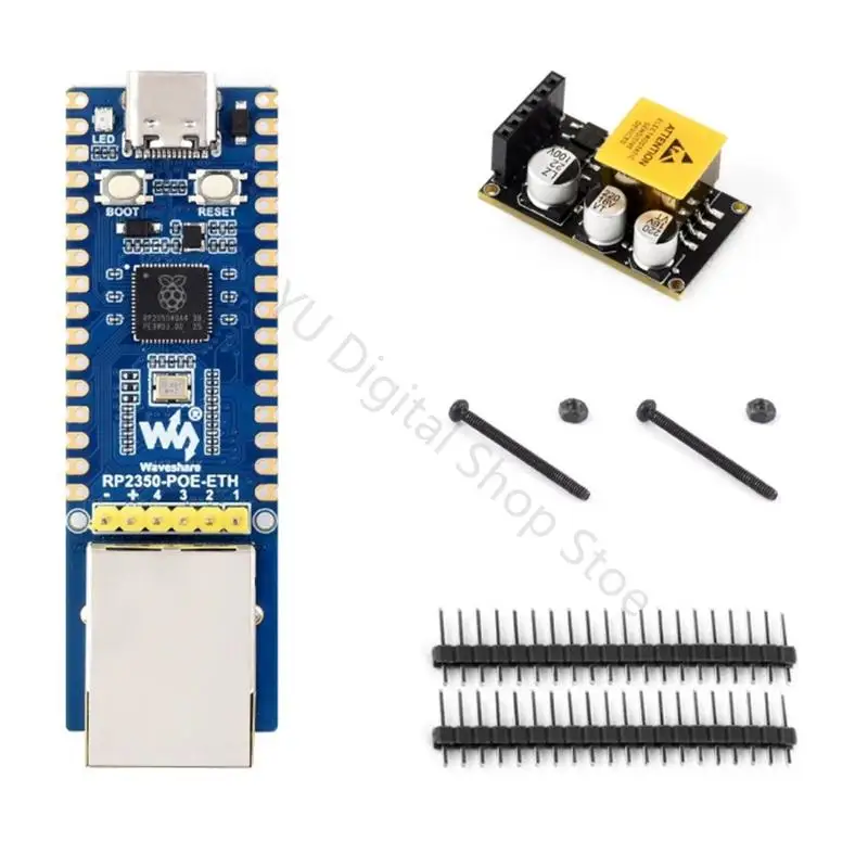 96BA RJ45 Ethernet Board with RP2350A Controller and USB Power for Cable-Control Tests and Device Study Work Daily Use