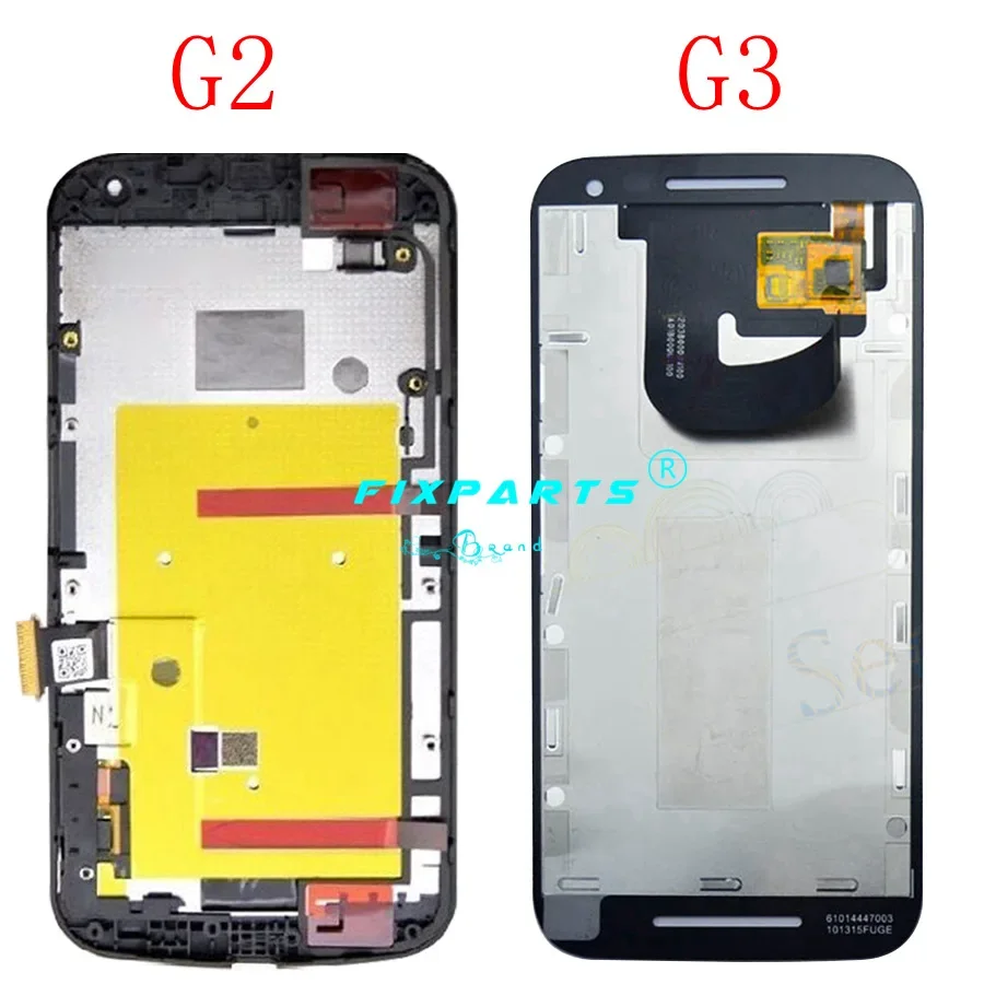 Test Well For Motorola Moto G3 LCD Display Touch Screen Digitizer Assembly For Moto G2 LCD G1 Screen With Frame