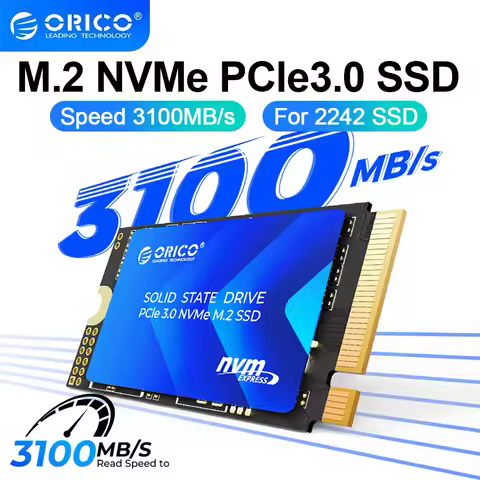 ORICO M.2 2242 SSD Portable M.2 NVMe PCIe3.0 Gen 3x4 3100 MB/s Internal Solid State Drive TLC for Laptop Desktop Office Work