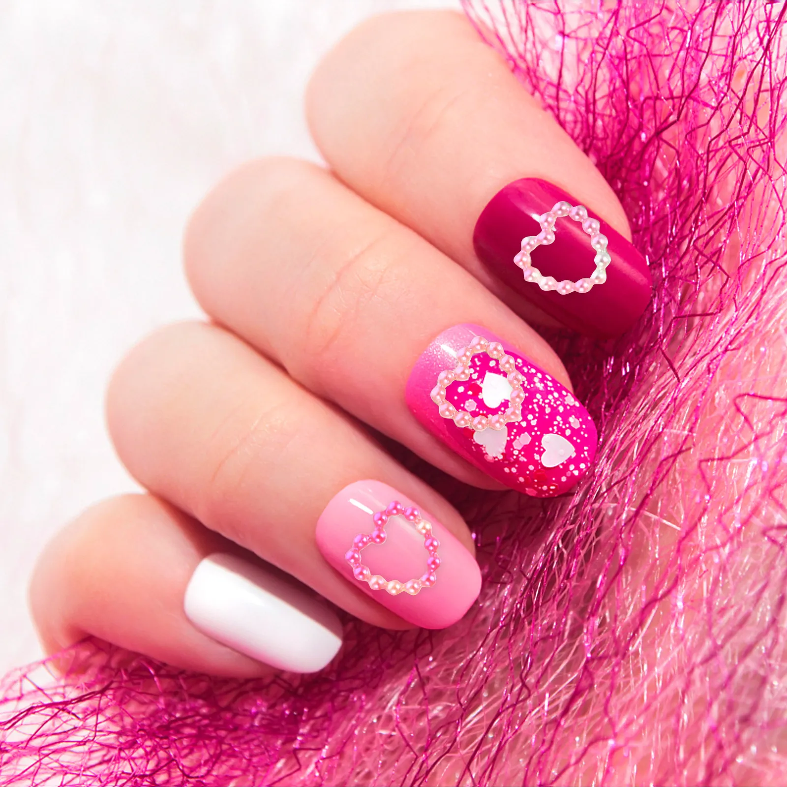 

Nail Pearl Charms Unique Design Durable Lightweight Perfect for DIY Manicure Nail Art Supplies Decorations Manicures Charms